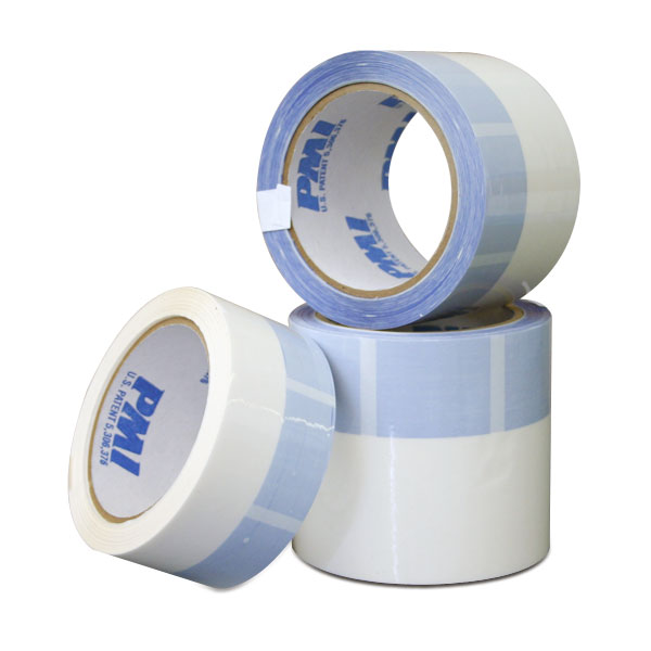 The patented PMI Split Tape is used by screen printers all over the world. It is used to mask out the inside of a screen print frame. The blue areas on the tape contain no adhesive to keep your frames clean and free of adhesive residue. The tape is easy to remove without breaking, tearing or shredding. It eliminates the need for costly labor and solvents to clean frames. <br /><br /> <span style=color:red>Click "Read More" below to see tape comparison chart.</span>