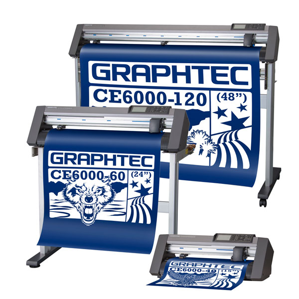 <p>The Graphtec professional class of CE6000 cutting plotters update the extremely successful CE5000 series with  improved features. The CE6000 series is also cleaner, "greener" with an electronic design and manufacturing process that minimizes the environmental impact of the hardware equipment throughout its entire life cycle. <br><br>Each CE6000 comes standard with: floor stands (60 and 120 models only), rear media roll rack with new media brake (60 and 120 models only), Graphtec Studio software, Cutting Master Plug-in, plus Graphtec's ARMS (Automatic Registration Mark Sensor) system. Professional, reliable servo motors are made for production  and accuracy!</p>