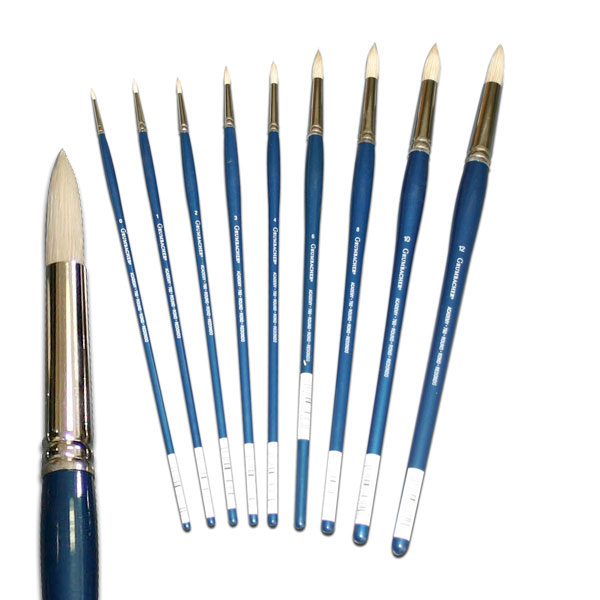 EACH -  ACAD WHITE BRISTLE ROUND #4 image
