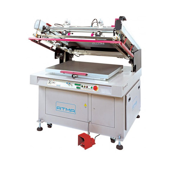 <p><h3>ATMECH Clam Shell Screen Press</h3>The ATMECH Screen Printer features Elegant Design, an excellent ATMA technology scintillating outstanding elegancy over logical high-performance design, close tolerance quick-reactive electro-mechanical transmission system for clam-shell action can suffice super high-precision job requirements.  Top Quality: ISO 9002 certified quality-assurance system, plus "Symbol of Excellence" awarded, assures top quality finish.<br><br>Application: For flat-surfaced screen-printing on Film, Sheet, Board form substrates made of deforming materials, like Mylars, Posters, Stickers, Membrane Switches, Name Plates, Sign Boards, Printed Circuit Boards etc.</p>