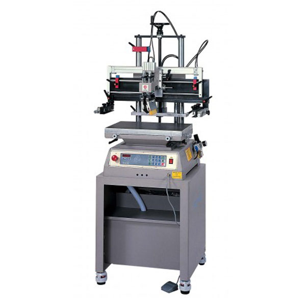 <p>The Mini Press is a two post press with vertical lift that prevents ink flow off. It features an open front for quick and easy set up.This press is suitable for printing on 3 dimensional flat rigid substrates up to 5.9" high. Micro-computer control feature selections, single-actions, digital setting and display, light/beeper indications etc. functions.  ISO-9001 & 14001 Certified quality featuring unique vertical screen up/down design, solid and light-weighted structure, compact size, user friendly operations and functions, a Top-quality choice of its price level in the market.</p>