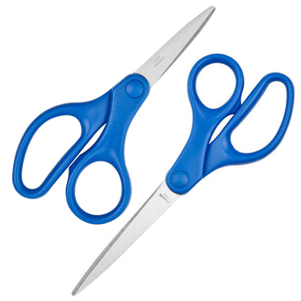 Dahle Vantage scissors are designed to accommodate the needs and comfort of both personal and professional use. Our  handles are form fitting to gently fit around your fingers and reduce fatigue during extended use. These value priced scissors feature ground stainless steel blades that cut cleanly through multiple sheets of paper. Available in 5"  and 8" sizes, they are perfect for school, office and for every room in the house.