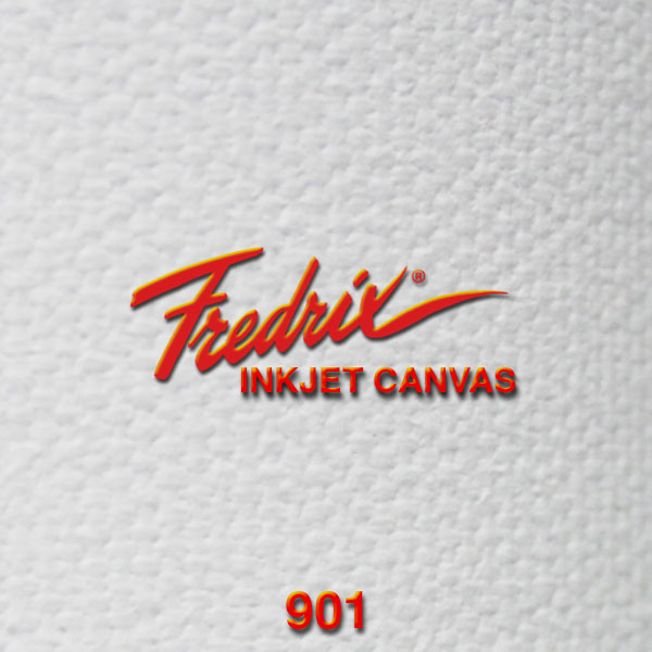 <p>FREDRIX® 901 Inkjet Canvas (Polyflax®/Cotton)<br> A premium quality canvas specially coated to deliver enhanced color quality and a fine art appearance that can only be achieved on Canvas. 18 mil (457 microns) thickness and 11oz./yd. (373 GSM) weight. </p>