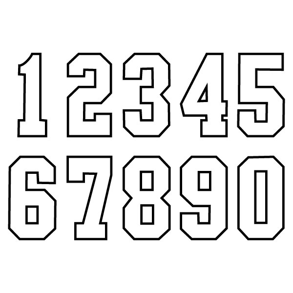 EACH 12" FULL BLOCK OUTLINE STENCIL SET
