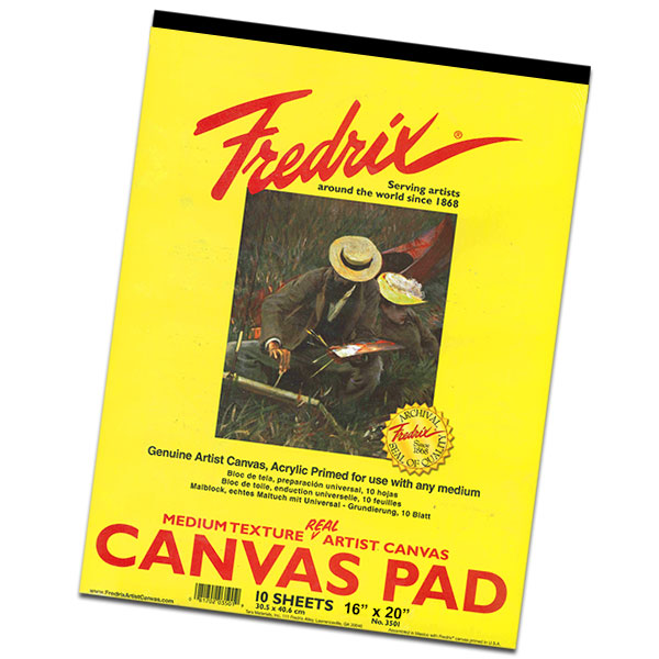 EACH -  FREDRIX CANVAS PAD 16X20" image