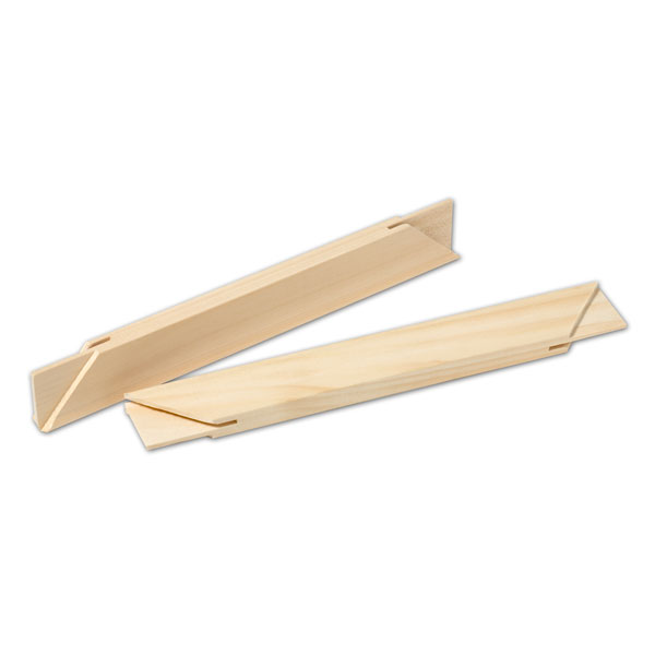 <p>Standard Stretcher Strips feature tongue-and-groove design, each stretcher strip measures 1 5/8" 11/16" with a full 1/8" tapered lip for maximum clearance. They are molded on modern woodworking machines to ensure a smooth and tight fit.</p>