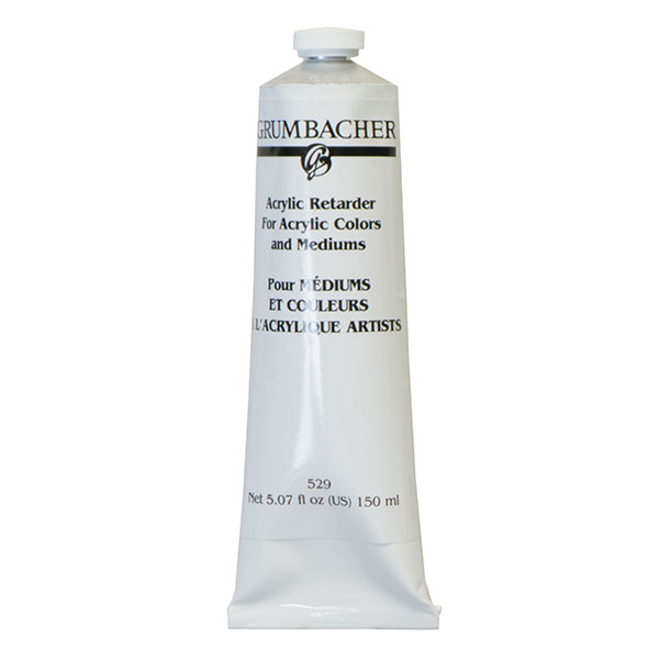 A colorless medium that slows the drying time of acrylic colors.