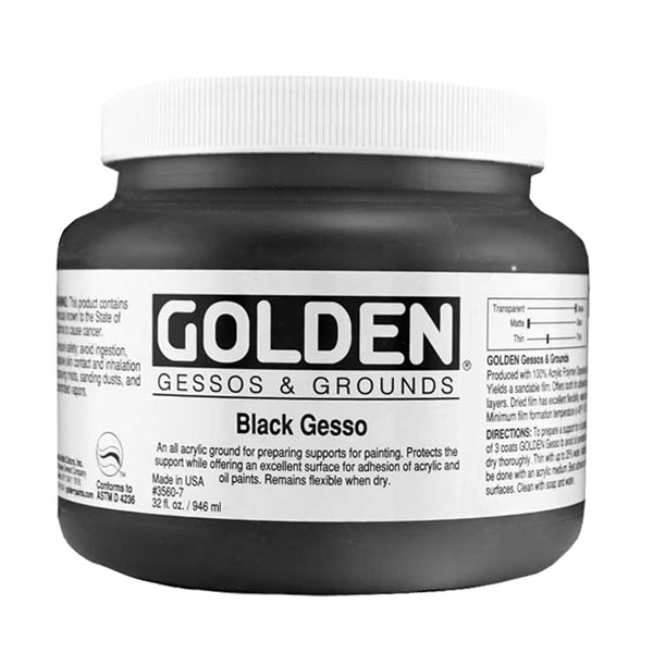 QT -  GLDN ACR BLACK GESSO image