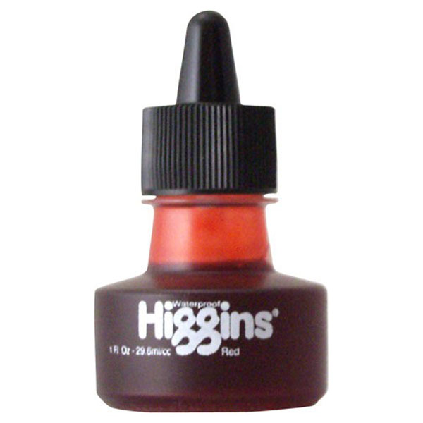 EACH -  #HIGGINS RED INK 1 OZ image