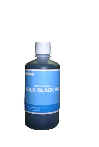 Inkjet ink for film positive printing. Dye-based ink with a pigment-based chip.