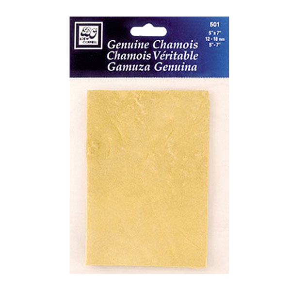 Imported, finest quality selected chamois skins for artists  use. Chamois are soft and pliable. Ideal for blending pastels or charcoals. Bagged in sealed polyethylene bags. By Grumbacher