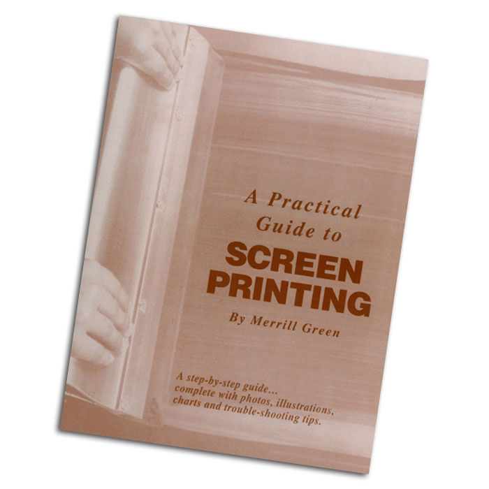 A clear and simple instructional document on the methods of screen printing. Presented in an elaborate step-by-step guide, complete with photos, illustrations, charts and trouble-shooting tips. Written by Merrill Green.