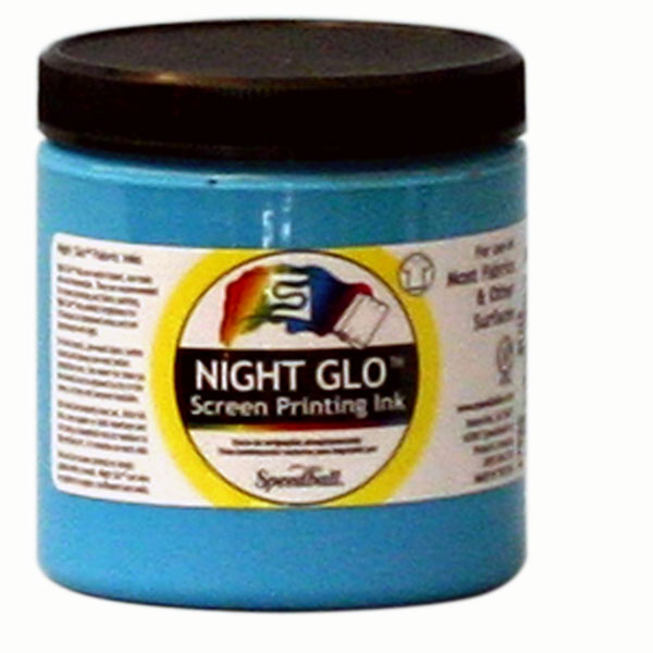 8 OZ -  NIGHT GLO BLUE PHOS TEXTILE INK image