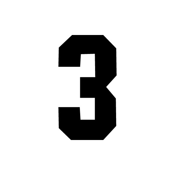 3 Number Stencil Pack